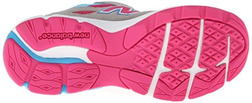 New Balance Kid's 990 V3 Lace-Up Sneaker, Silver/Blue, 6 M US Big Kid (8-12 Years) — view 3