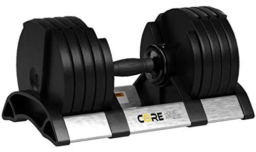 Core Fitness® Adjustable Dumbbell Weight Set By Affordable Dumbbells - Adjustable Weights - Space Saver - Weights - Dumbbells For Your Home - — view 3