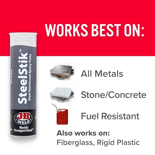 J-B Weld 8267 SteelStik Steel Reinforced Epoxy Putty Stick - 2 oz. — view 3