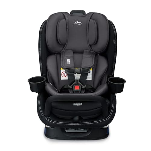 Britax Poplar S Convertible Car Seat, 2-in-1 Car Seat Extended Rear Facing, 17” Slim Car Seat Design with Fast & Easy ClickTight Installation, Anti-Rebound Bar & SafeWash Fabrics — Stone Onyx