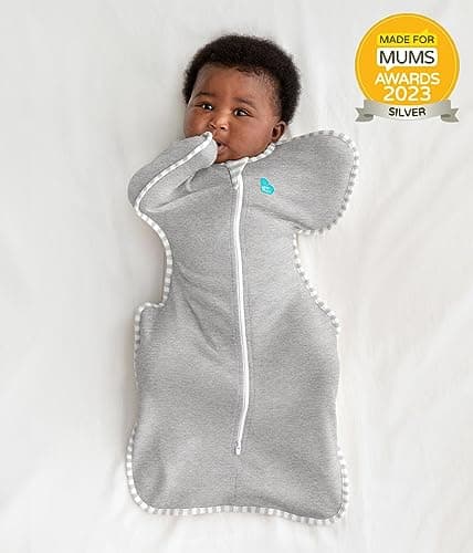 Love to Dream Swaddle UP, Baby Sleep Sack, Self-Soothing Swaddles for Newborns, Improves Sleep, Secure Fit Helps Calm Startle Reflex, New Born Essentials for Baby, Small 8-13lbs, Gray — view 2