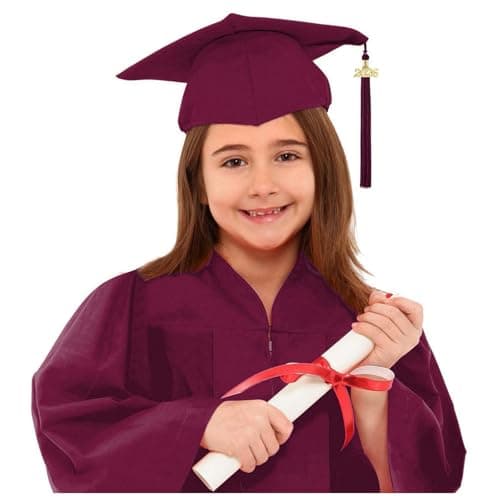 2026 Kids Graduation Cap and Gown Set 4 Piece Preschool & Kindergarten Graduation Outfit for Boys & Girls (4-5 Years)