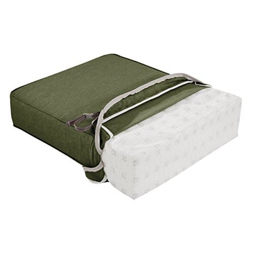 Classic Accessories Montlake Patio Fade Safe Seat Cushion, Heather Fern, 21" Wx21 Dx5 T — view 7