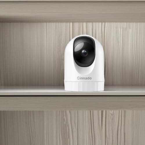 Cinnado Security Camera Indoor-2K 360° WiFi Cameras for Home Security，Pet/Dog/Baby Camera with Phone app, 2-Way Audio, Night Vision, 24/7 SD Card Storage, Works with Alexa & Google Home (2.4Ghz)-D1 — view 4
