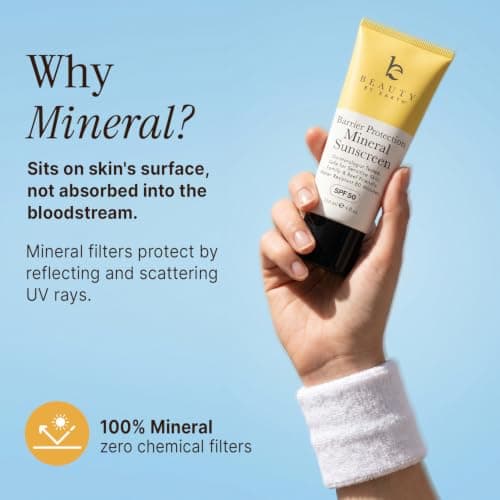 Mineral Sunscreen for Body SPF 50 – Reef Friendly Broad Spectrum Zinc Oxide, Made in USA with Organic & Natural Ingredients, Water Resistant 80 Min, Non Toxic Baby Sunblock for Kids, No White Cast — view 3