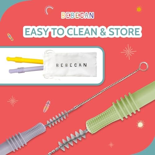 BEBECAN Teething Toys for Babies, Baby Teething Relief, 6 Vibrant Colors, Super Soft Silicone Jouet Dentition Bebe, Perfect Baby Gifts Baby Boy Gifts — view 4