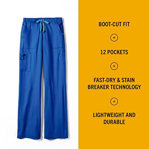 Carhartt Plus Size Cross-Flex Women's Utility Scrub Pant Tall, Royal, 3X-Large — view 2