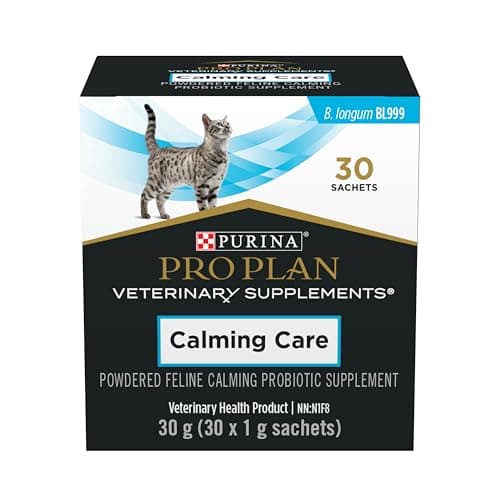 Purina Pro Plan Veterinary Supplements Calming Care Powdered Cat Calming Probiotic - 30 x 1 g Sachet (1 Pack)