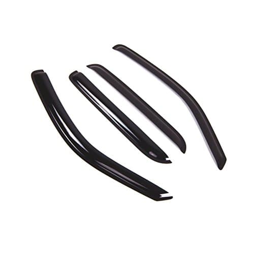 Tuningpros Window Visor Compatible with 2001-2007 Mazda Tribute, DGWV2-317 Outside Mount Deflector Rain Guard Dark Smoke, 4 Pcs Set