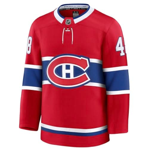 Fanatics Lane Hutson Montreal Canadiens Home Premium Jersey - Red (CA/US, Alpha, Medium, Regular, Regular) — view 2