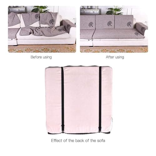 Adjustable Bed Sheet Clips, Sheet Fasteners Holder Straps and Suspender, Gripper, Extend From 21" to 80" Long Style Elastic Fasteners Bands Heavy Duty Suit for Mattress, Sofa, Couch, Recliner and More — view 4