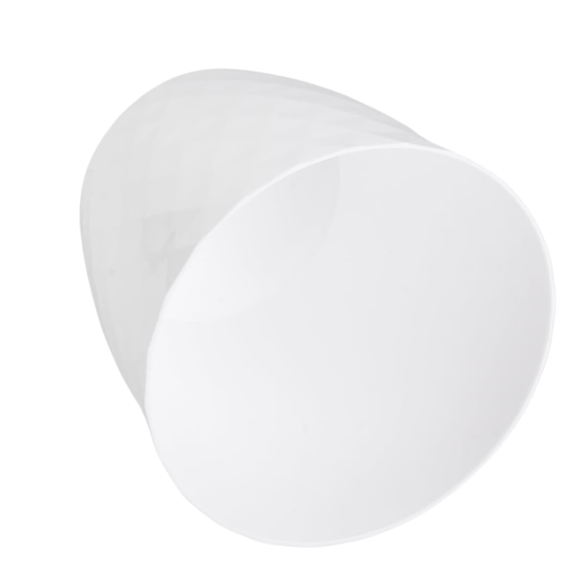 B2C Flowerpot Round Plastic plant pot Crystal Modern Decorative Small Medium Large 7 sizes 9 coolours (White, 12 cm) — view 3