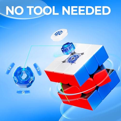 GAN 356 R S, 3x3 Speed Cube Stickerless for Kids Teens Beginners Travel Games Holiday Birthday Gifts (Non-Magnetic Version) — view 4