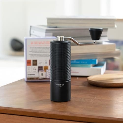 TIMEMORE Chestnut C2S Manual Coffee Grinder Stainless Steel S2C Conical Burr Coffee Grinder, Capacity 25g Hand Coffee Bean Grinder, Double Bearing Positioning, Black — view 7