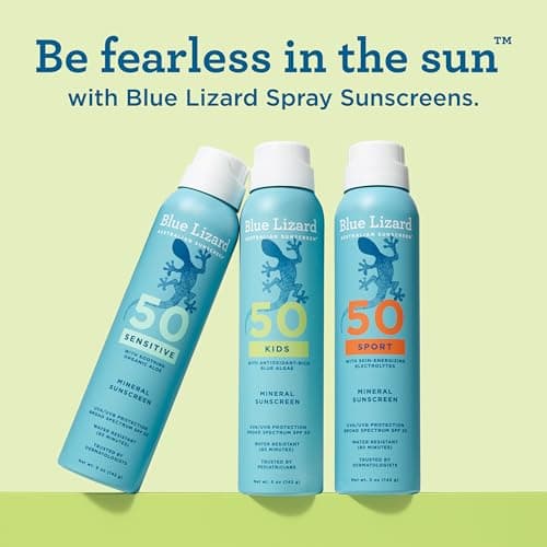 Blue Lizard Kids Mineral Sunscreen Spray SPF 50+, Brand, Broad-Spectrum UVA/UVB Protection, Water-Resistant, Zinc Oxide Formula, 5 fl oz — view 7