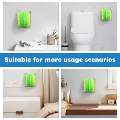 CALIDAKA Wall Mounted Wipes Dispenser 2 Pack Adhesive Tissue Box Holder — view 5