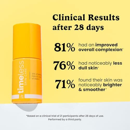 Timeless Skin Care Vitamin C Serum with Vitamin E & Ferulic Acid - 20% Vitamin C Brightening - Face Serum for Oily & Dry Skin - Fragrance-Free for Skin Care (30 ml (Pack of 1)) — view 2