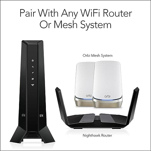 NETGEAR Nighthawk Multi-Gig Cable Modem (CM2000) - Compatible with All Cable Providers Incl. Xfinity, Spectrum, Cox - for Cable Plans up to 2.5Gbps - DOCSIS 3.1 — view 5