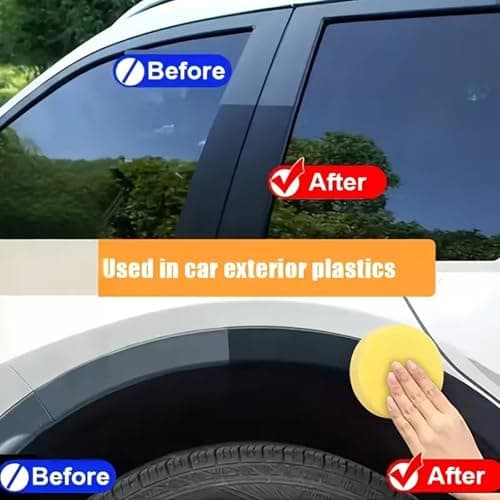 2026 New Premium Tire Coating & Trim Restorer, Tire Coating Paste, Tires Coatings Paste Rapid Acting, Long-Lasting Ceramic Coatings & UV Protection, Bring Back the Original Deep Black Shine (5PCS) — view 5