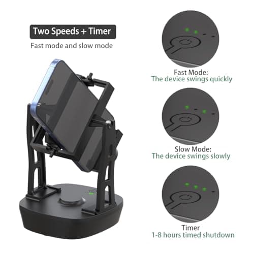 FEICHONGHO Mobile Phone Walker with Timer, Adjustable Speed, Automatic Swing Device, Simulates Human Walking, 3000-12000 Steps Per Hour, Two Swing Positions — view 2