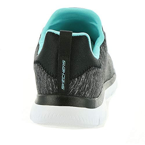 Skechers Women's Summits - Quick Getaway Shoe, Black/Light Blue/Pink, 9 M US — view 7