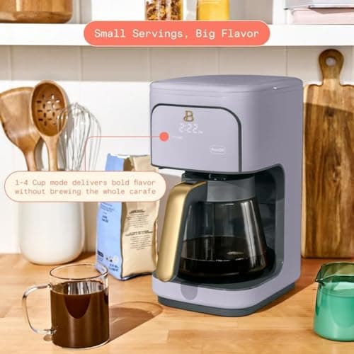 12-Cup Programmable Drip Coffee Maker, 24-Hour Auto Brew Timer, Strength Control (Regular/Gourmet/Bold), Keep Warm 4 Hours, Pause & Serve, Auto-Clean Reminder, Glass Carafe — view 2