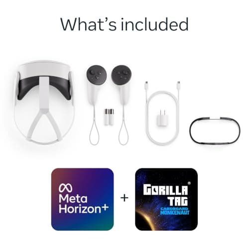 Meta Quest 3S 128GB | VR Without Wires — Gorilla Tag Cardboard Monkenaut Bundle — Amazon Exclusive —Access to 100+ Games with a 3-Month Trial of Meta Horizon+ Included — view 8
