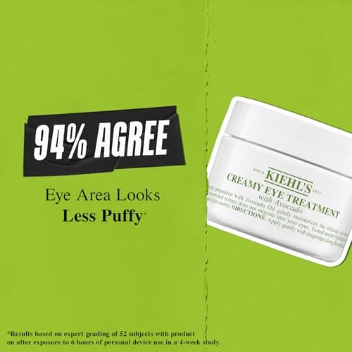 Kiehl's Avocado Eye Treatment, Nourishing and Hydrating Eye Cream, Avocado Oil and Caffeine to Energize and Invigorate Skin, Tired Eyes, 99% Naturally Derived Formula - 0.5 fl oz — view 3