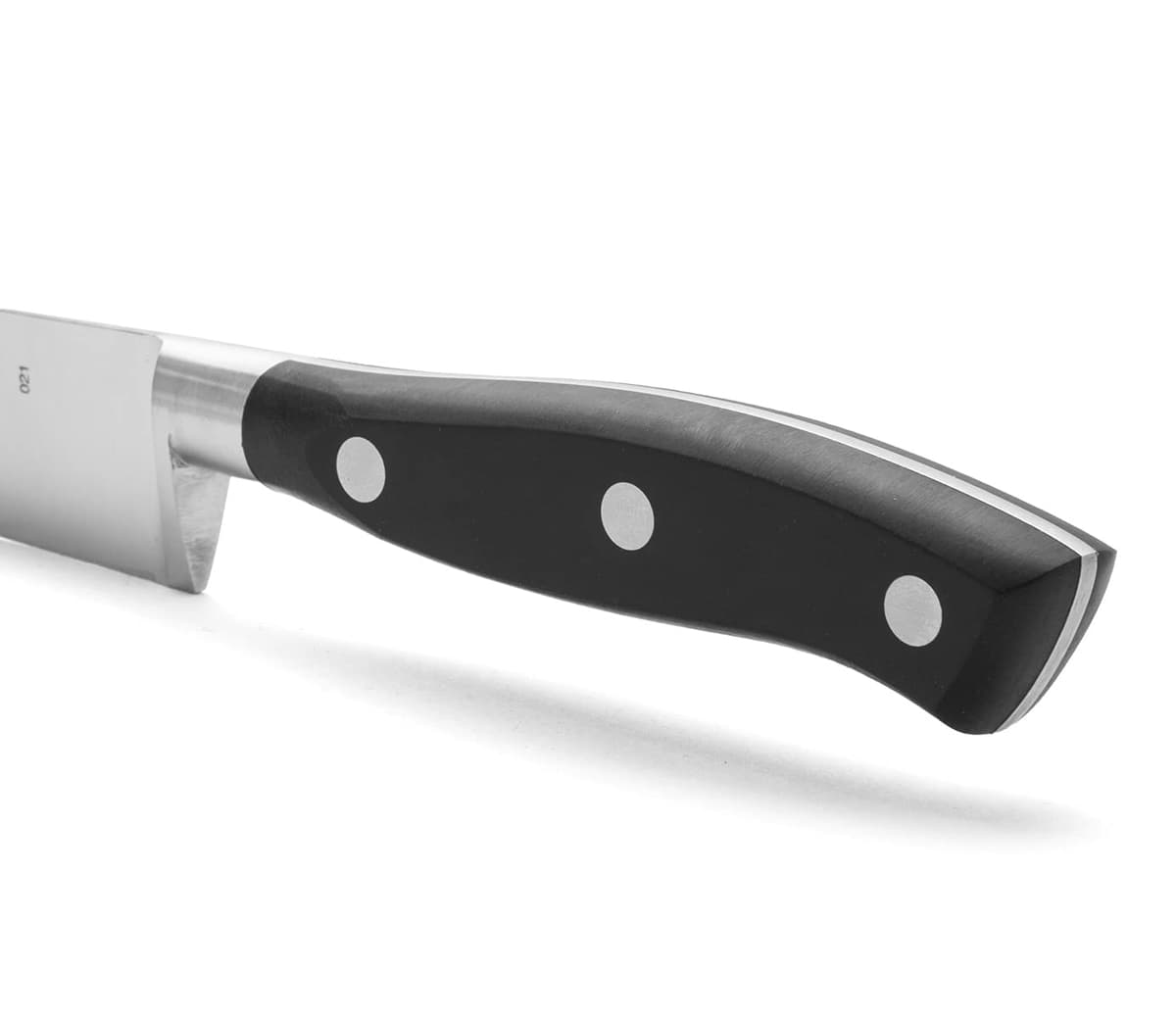 Arcos Cuchillo Chef Forjado Acero Inoxidable. Cuchillo Cocina Profesional Multiusos para Cortar Carne y Verduras. Mango Ergonómico Polioximetileno y Hoja 150mm. Serie Riviera. Color Negro. — view 4