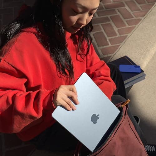 Apple 2025 MacBook Air 13-inch Laptop with M4 chip: Built for Apple Intelligence, 24GB Unified Memory, 512GB SSD Storage, Touch ID; Silver - French Keyboard — view 4