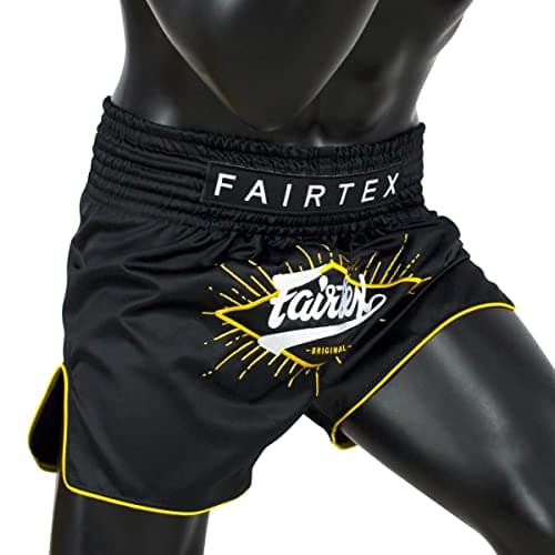 Fairtex Slim Cut Muay Thai Boxing Shorts, Bs1903 Black Focus, Large — view 4