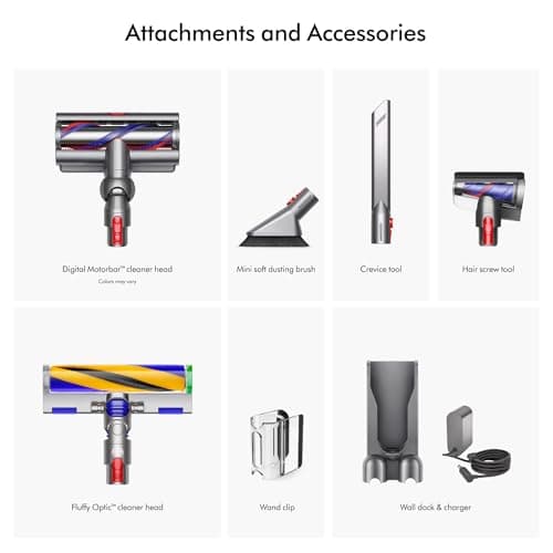 Dyson V15 Detect Plus Cordless Vacuum, Illumination Reveals dust, 240AW, 3 Power Modes, Up to 60 Minutes,² Deep Cleans Hard Floors and Carpets, Detangles pet Hair, Converts to Handheld — view 2