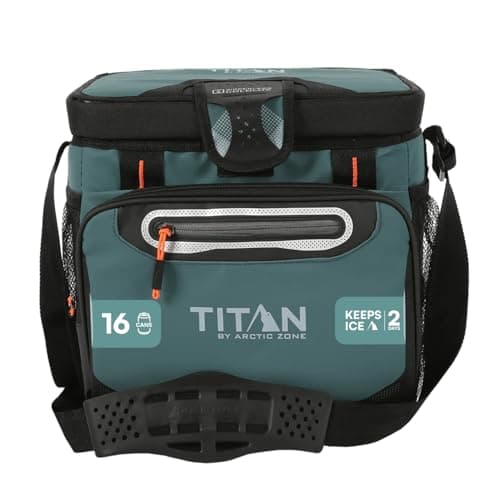 Titan by Arctic Zone 16 Can Zipperless Cooler with SmartShelf, Jungle Hunt
