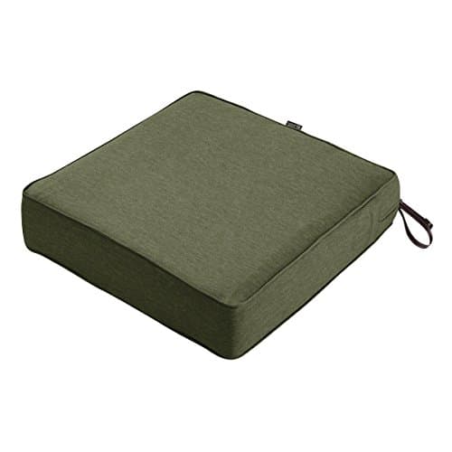 Classic Accessories Montlake Patio Fade Safe Seat Cushion, Heather Fern, 21" Wx21 Dx5 T