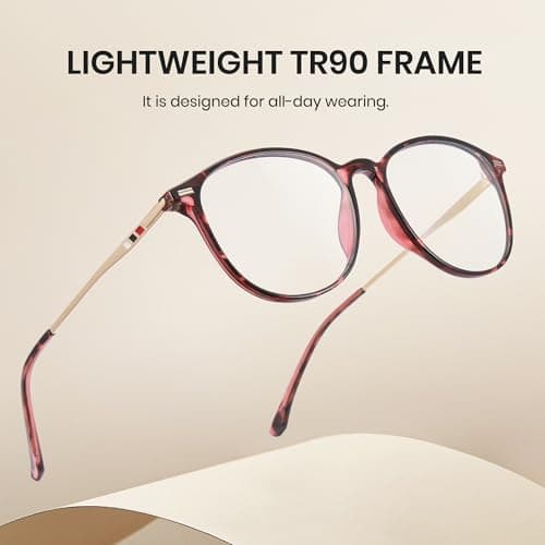 Cyxus Round Blue Light Glasses for Men & Women, TR90+Metal Frame PC Lenses for Office, Gaming & Screen Protection 8357T15 — view 5
