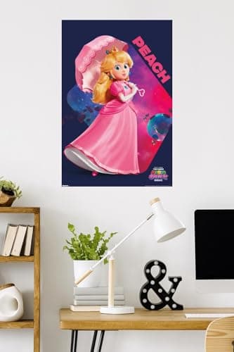 Nintendo The Super Mario Galaxy Movie (2026) - Peach Pose Wall Poster, 34L" x 22.4W", Unframed Version