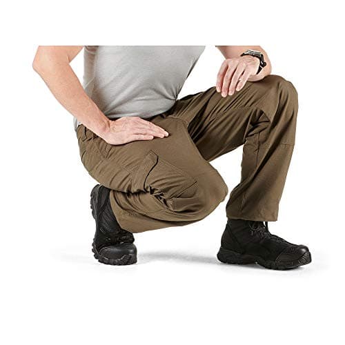 5.11 Tactical Men's Taclite Pro Lightweight Performance Pants, Cargo Pockets, Action Waistband, Tundra, 42W x 30L, Style 74273 — view 6
