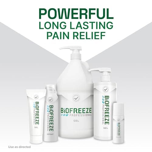 Biofreeze Professional Pain Relief Roll On, Knee & Lower Back Pain Relief, Arthritis Pain Reliever, Neck Pain Relief, Cooling Joint Pain Relief, Roll-On Menthol Gel 3 Fl Oz (Pack of 2) — view 7