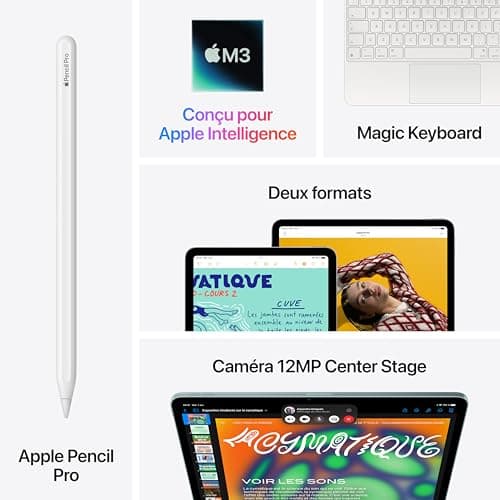 Apple iPad Air 13-inch with M3 chip: Apple Intelligence, 256 GB, 12MP Front/Back Camera, Wi-Fi 6E, Touch ID, All-Day Battery Life — Starlight — view 4