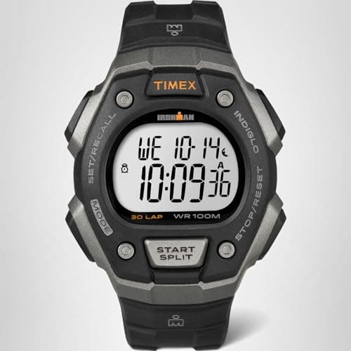 Timex Men's Ironman Triathlon Classic 30 38mm Watch – Gray & Black Case with Black Resin Strap — view 3
