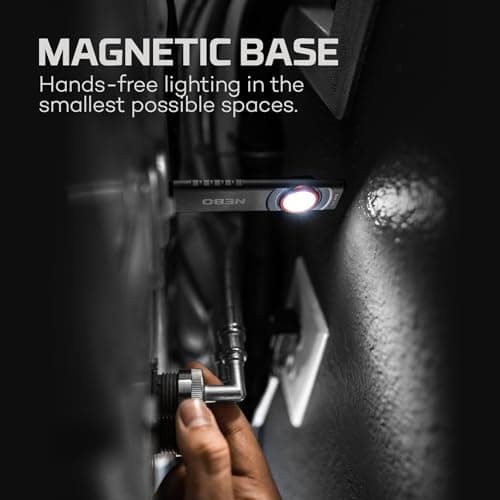 NEBO Slim Mini Pocket Light 2-Pack | Rechargeable, 250 Lumens, 2 Light Modes, Small Flashlight for EDC & Emergencies, Magnetic Base, Lightweight, Water Resistant & Durable, Includes Charging Cable — view 4