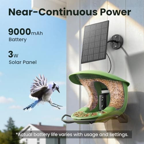 Birdfy 2 Smart Bird Feeder with Camera,Solar-Powered, Wireless Installation, Auto-Capture Bird Videos & Motion Detection, Gift Present — view 5