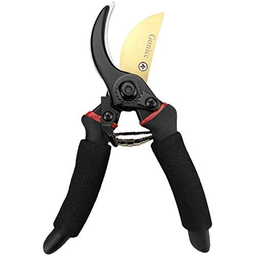 gonicc 8" Professional Premium Titanium Bypass Pruning Shears (GPPS-1003), Hand Pruners, Garden Clippers, Bonsai Cutters
