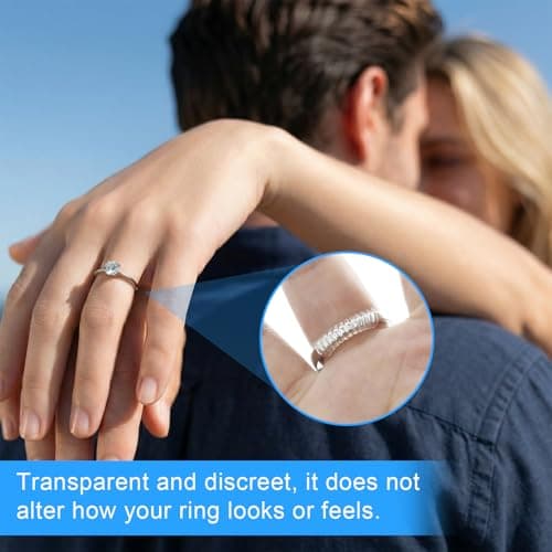 Ramalto Ring Sizers for Loose Rings – 16 Pack Invisible Ring Size Adjusters with Insert & Spiral Guards, Reduce Size by 0.5–1 & Stop Spinning, Fits Bands 1-8mm, Unisex Tighteners No Resizing Needed — view 8