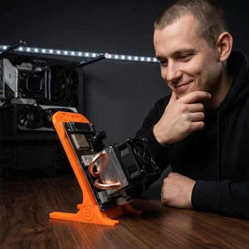 Bitcoins Miner Bitaxes 601 SHA256 1.5TH/S 25W Low Power Home Solo ASIC Crypto Miner, Orange — view 6