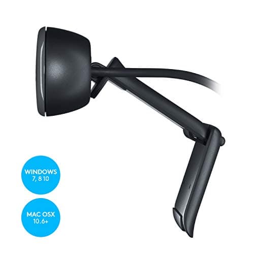 Logitech C270 720p Webcam Plug-and-Play Wide Screen Video Calling - Black — view 5