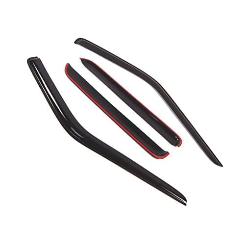 Tuningpros WD2-349 Dark Smoke 4 Pcs Set Window Visor (Outside Mount) Deflector Rain Guard Compatible with 1996-2004 Nissan Pathfinder