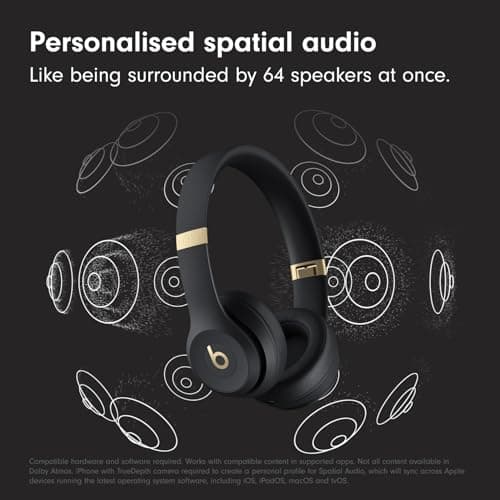 Beats Solo 4 - Wireless Bluetooth On-Ear Headphones, Apple & Android Compatible, Up to 50 Hours of Battery Life - Gold & Black — view 3