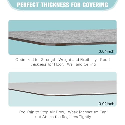 5.5"x12" Magnetic Vent Covers, 2 Pack Magnet Air Vent Cover for Floor Home — view 3
