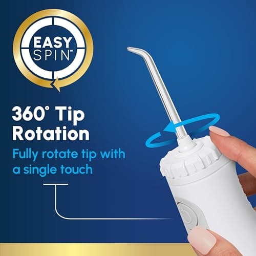 Waterpik Cordless Gem Water Flosser 5100 for Travel and Home, Rechargeable, Portable, Waterproof for Shower, Daily Gum Care, Cleaning Teeth, Braces, Implants, 3 Flossing Tips, ADA Accepted White WF-27 — view 5